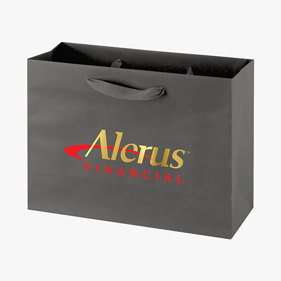 Tinted Kraft EuroTote with Cotton Handles - 13 x 10 - Full Color