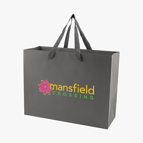 Tinted Kraft EuroTote with Cotton Handles - 13 x 10 - Full Color