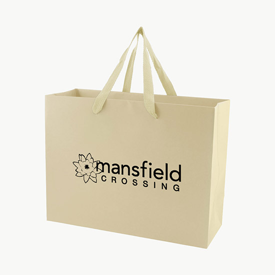Tinted Kraft EuroTote with Cotton Handles - 13 x 10