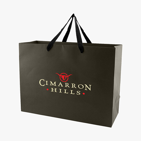 Tinted Kraft EuroTote with Cotton Handles - 16 x 12 - Full Color