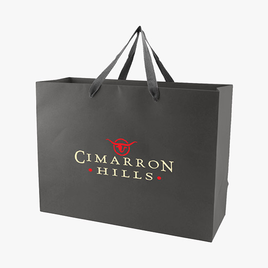 Tinted Kraft EuroTote with Cotton Handles - 16 x 12 - Full Color