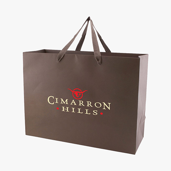 Tinted Kraft EuroTote with Cotton Handles - 16 x 12 - Full Color