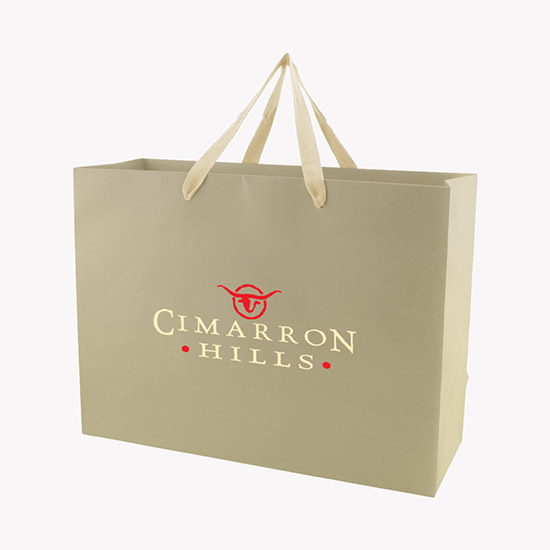 Tinted Kraft EuroTote with Cotton Handles - 16 x 12 - Full Color