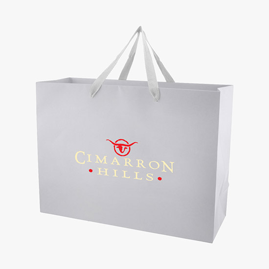 Tinted Kraft EuroTote with Cotton Handles - 16 x 12 - Full Color