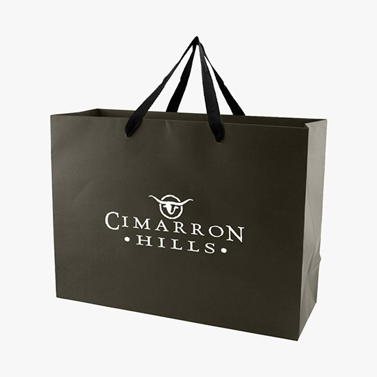 Tinted Kraft EuroTote with Cotton Handles - 16 x 12