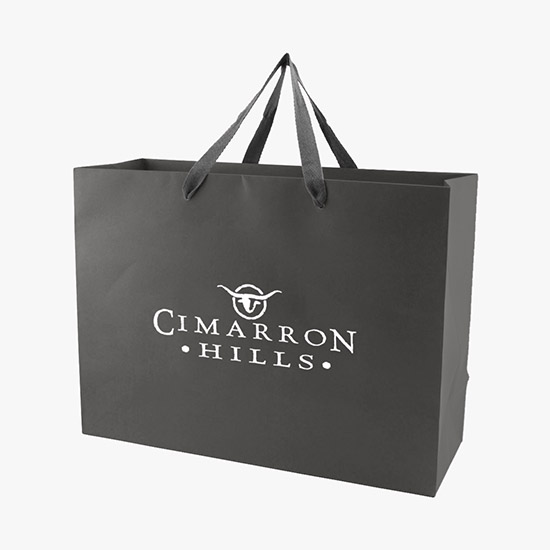 Tinted Kraft EuroTote with Cotton Handles - 16 x 12