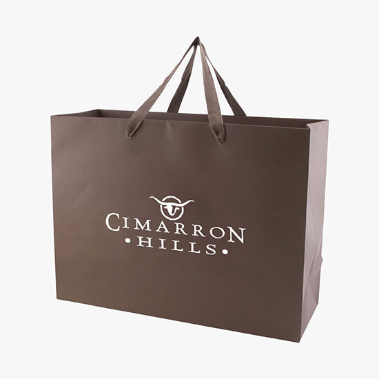 Tinted Kraft EuroTote with Cotton Handles - 16 x 12