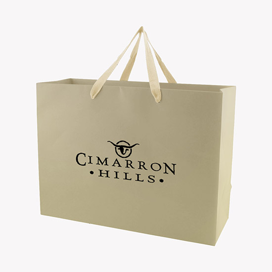 Tinted Kraft EuroTote with Cotton Handles - 16 x 12