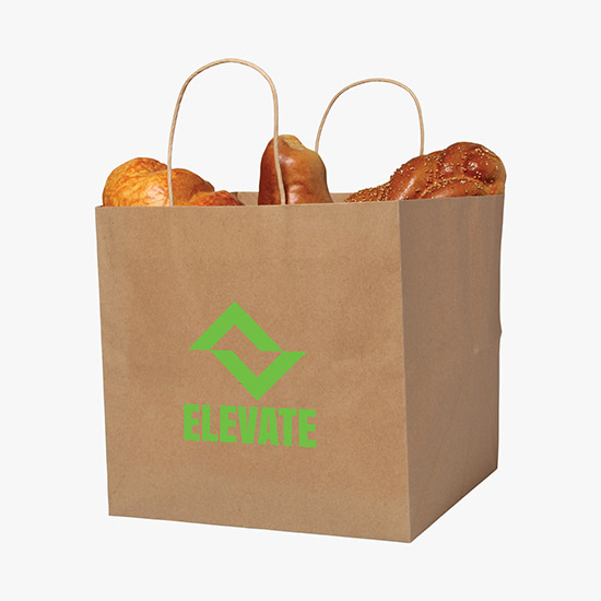 Brown Kraft Wide Gusset Paper Bag - 12 x 12