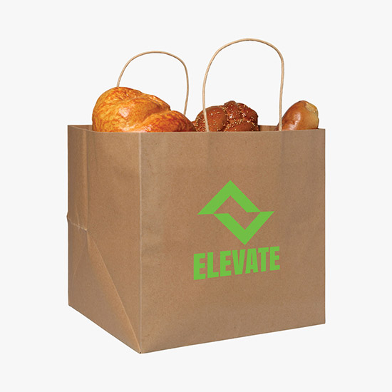 Brown Kraft Wide Gusset Paper Bag - 12 x 12