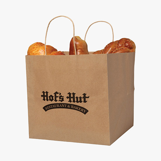 Brown Kraft Wide Gusset Paper Bag - 10 x 10