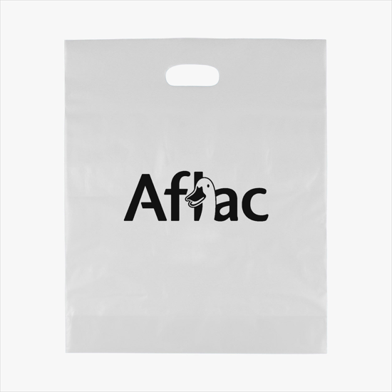 Frosted Die Cut Handle Bag - Large