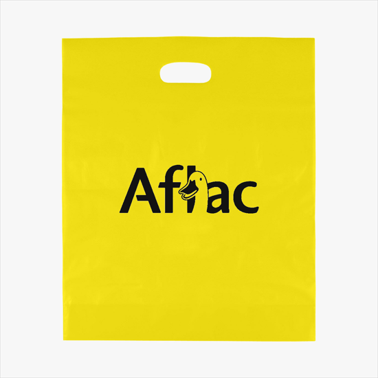 Frosted Die Cut Handle Bag - Large