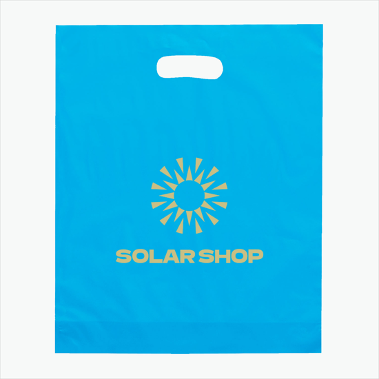 Frosted Die Cut Handle Bag - Medium