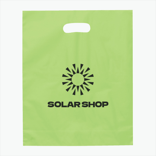 Frosted Die Cut Handle Bag - Medium