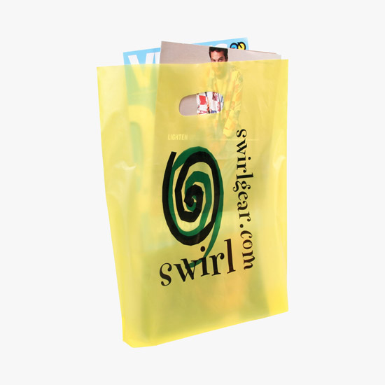 Frosted Die Cut Handle Bag - Medium