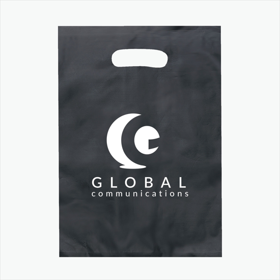 Frosted Die Cut Handle Bag - Small