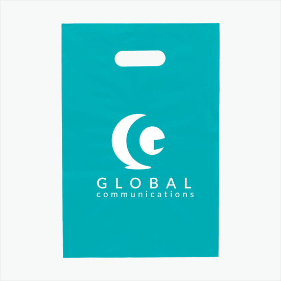 Frosted Die Cut Handle Bag - Small