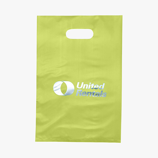 Frosted Die Cut Handle Bag - Small