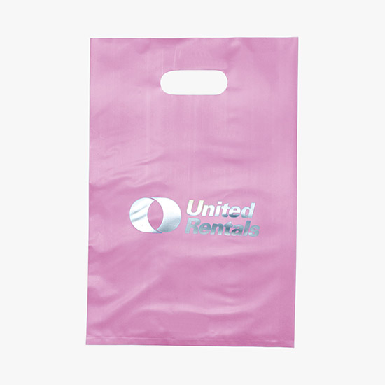 Frosted Die Cut Handle Bag - Small