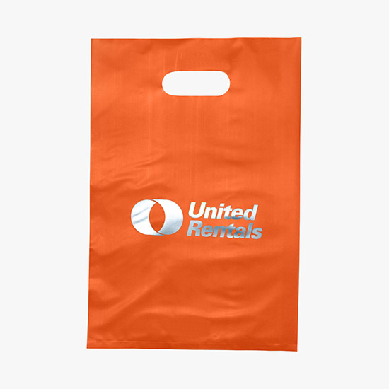 100 Merchandise Bags 12x15 Black, Die Cut Handles, No Gusset, Strong, Durable, and