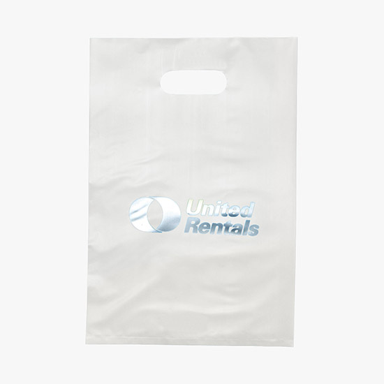 Frosted Die Cut Handle Bag - Small