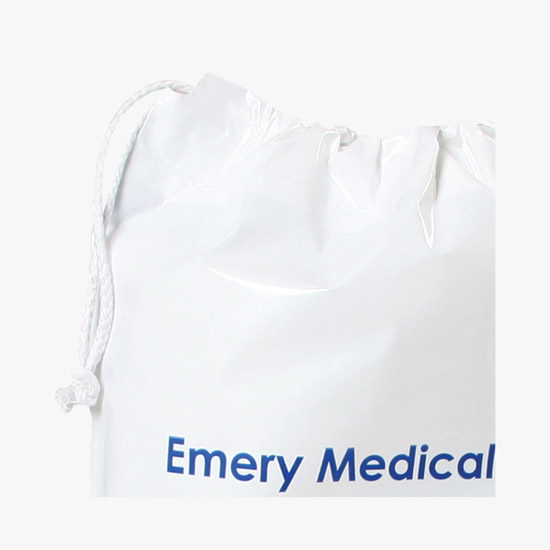 Plastic Drawstring Bag - Medium