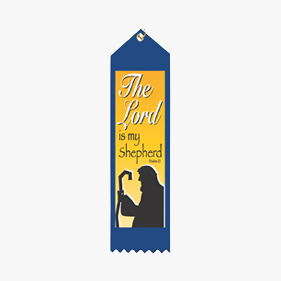 Full Color Vertical Stock Carded Recognition Ribbons - 2 x 8