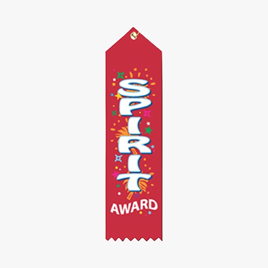 Full Color Vertical Stock Carded Recognition Ribbons - 2 x 8