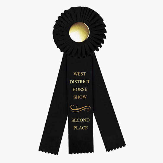 4 x 12 Rosette Award Ribbon