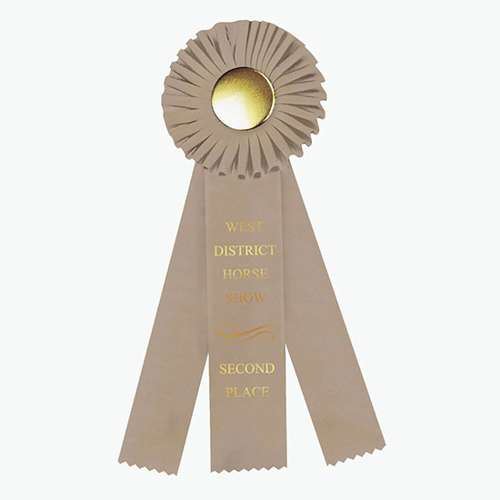 4 x 12 Rosette Award Ribbon