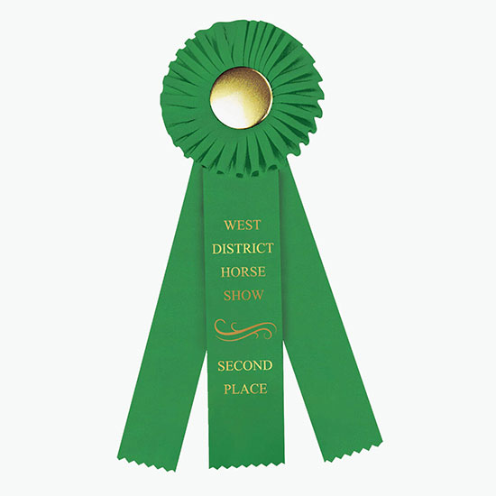 4 x 12 Rosette Award Ribbon
