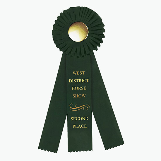 4 x 12 Rosette Award Ribbon