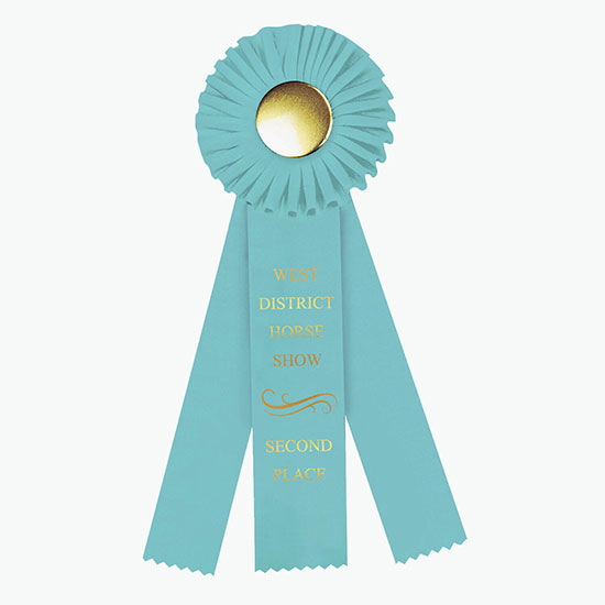 4 x 12 Rosette Award Ribbon