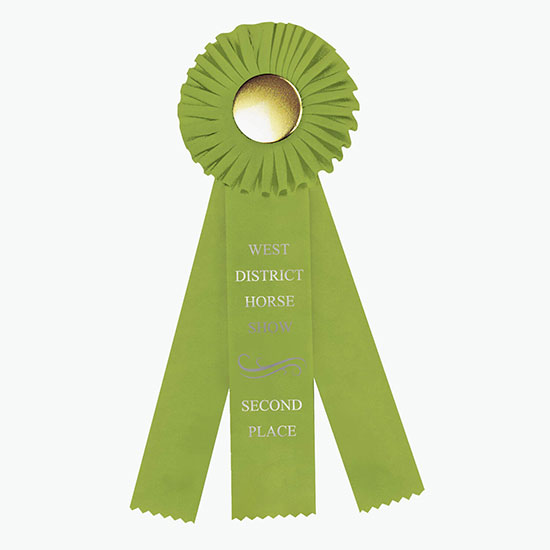 4 x 12 Rosette Award Ribbon