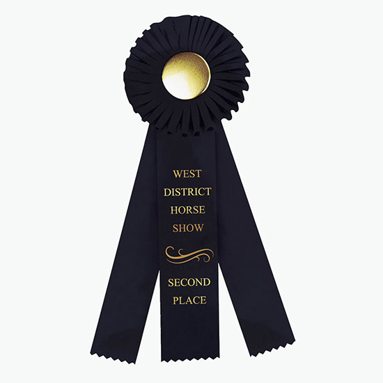 4 x 12 Rosette Award Ribbon