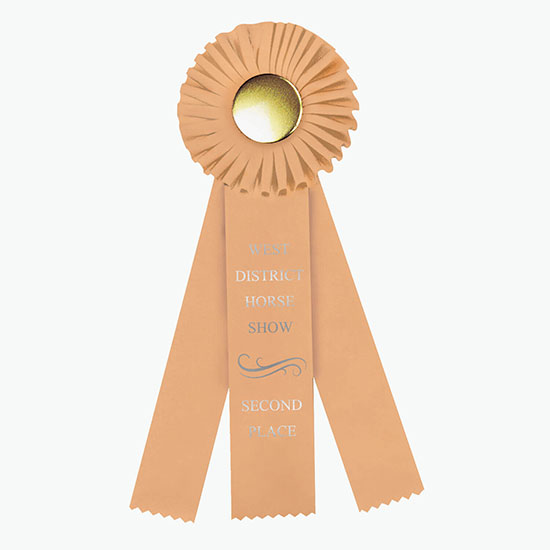 4 x 12 Rosette Award Ribbon