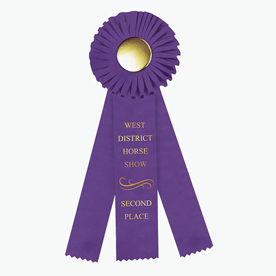 4 x 12 Rosette Award Ribbon