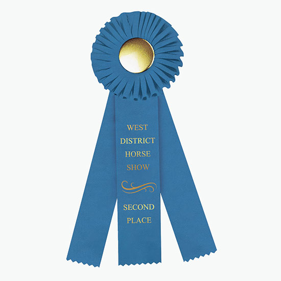 4 x 12 Rosette Award Ribbon