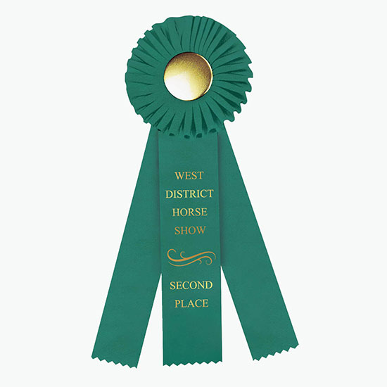 4 x 12 Rosette Award Ribbon