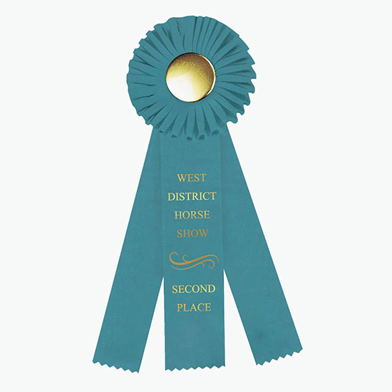 4 x 12 Rosette Award Ribbon
