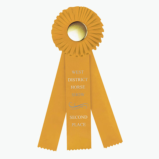 4 x 12 Rosette Award Ribbon