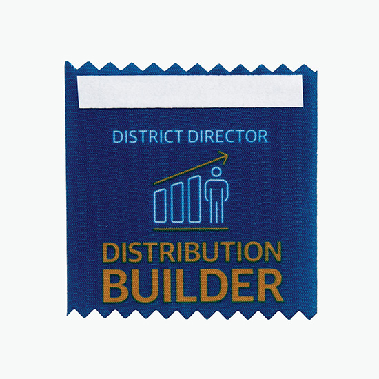 Full Color Badge Ribbon - 3 x 4
