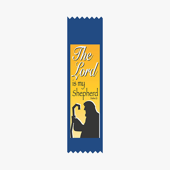 Full Color Vertical In Stock Recognition Ribbons - 2 x 8