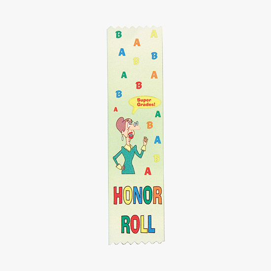 Full Color Scool Ribbons - 2 x 8
