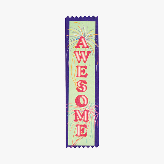Full Color Scool Ribbons - 2 x 8