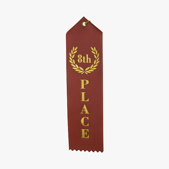 Vertical Stock Award Ribbon - Carded - 2 x 8