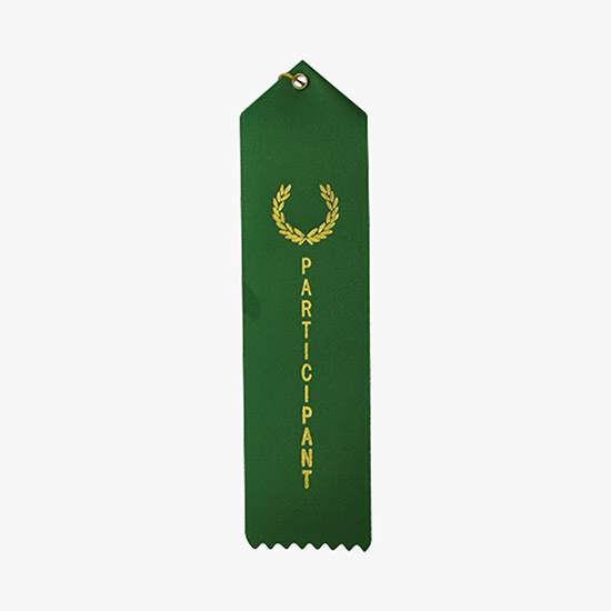 Vertical Stock Award Ribbon - Carded - 2 x 8