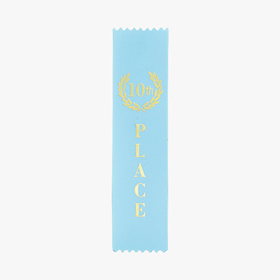 Vertical Stock Award Ribbon - Pinked - 2 x 8