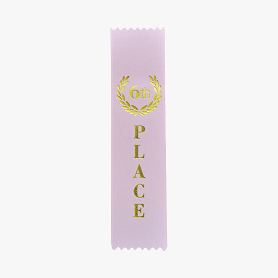 Vertical Stock Award Ribbon - Pinked - 2 x 8